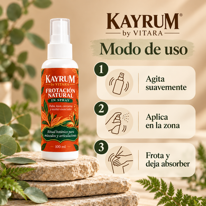 KAYRUM by VITARA  Spray de confort para Músculos y Articulaciones